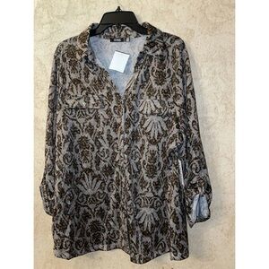 CURE Button Down Blouse